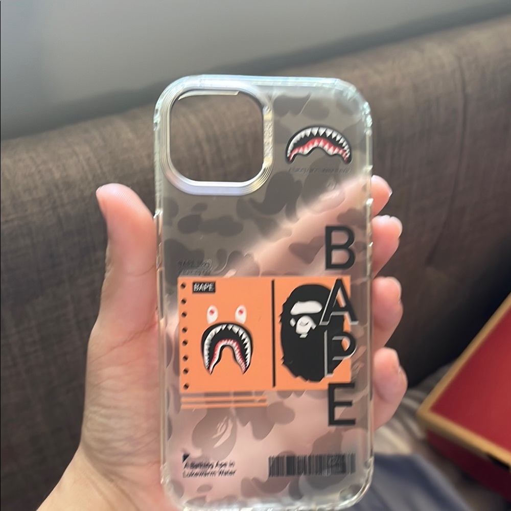 BAPE Clear Camouflage Phone Case